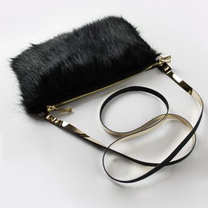 MINI FURRY NERO női táska